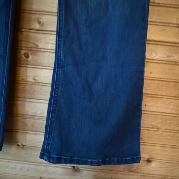 Democracy "Ab"solution Flare Jeans Dark Blue Women's Size 12 Flattering Denim - Picture 4 of 7